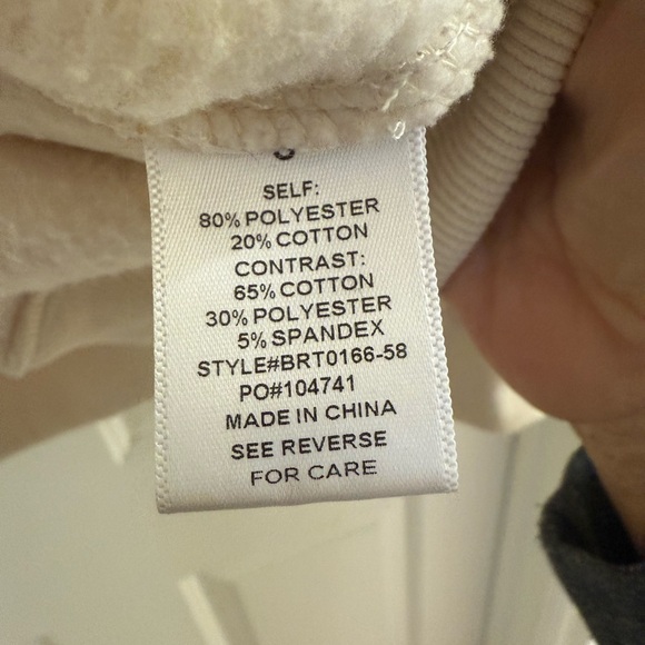 BAILEY ROSE Good Luck Horseshoe embroidered sweatshirt in Cream and Brown - Picture 6 of 12